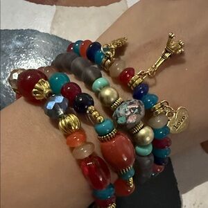 Colorful Beaded Bracelet Set